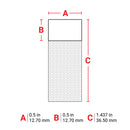 Brady THT-61-427-5<TableFootnote></TableFootnote> Thermal Transfer Printable Labels 030535