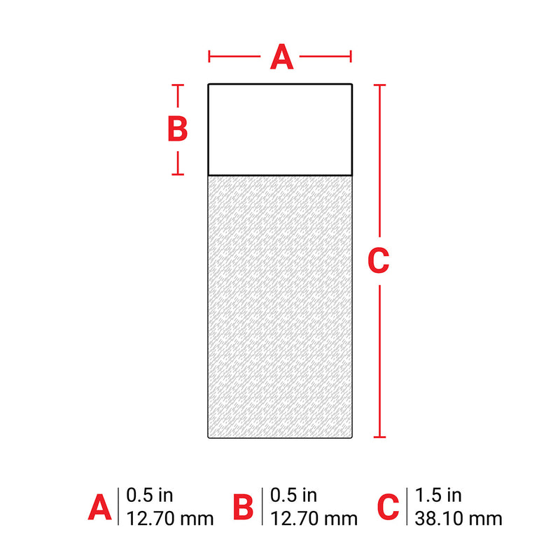 Brady M6-29-427-YL Self-Laminating Vinyl Wrap Around Labels for M610, M611, BMP61, M710 (with media adapter) and BMP71 (with media adapter) 173801