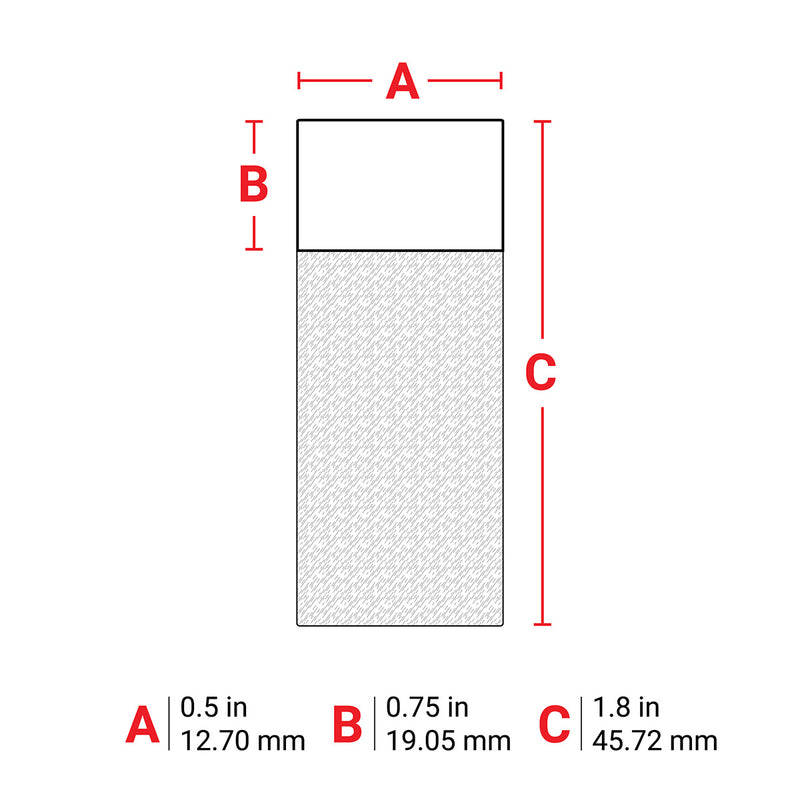 Brady THT-122-461-3<TableFootnote></TableFootnote> Thermal Transfer Printable Labels 062354