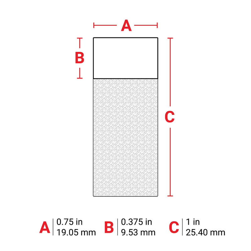 Brady BM-18-427 Self-Laminating Vinyl Wrap Around Labels for M610, M611, BMP61, M710 and BMP71 173446