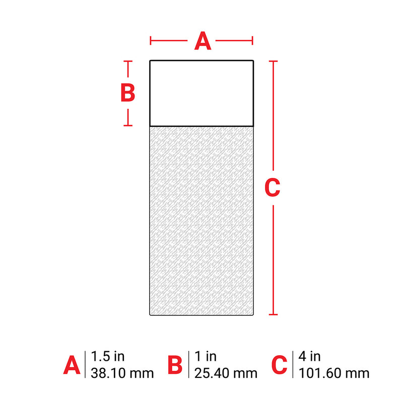 Brady M6-33-427-RD Self-Laminating Vinyl Wrap Around Labels for M610, M611, BMP61, M710 (with media adapter) and BMP71 (with media adapter) 173850