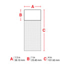 Brady M6-33-427-PL Self-Laminating Vinyl Wrap Around Labels for M610, M611, BMP61, M710 (with media adapter) and BMP71 (with media adapter) 173849