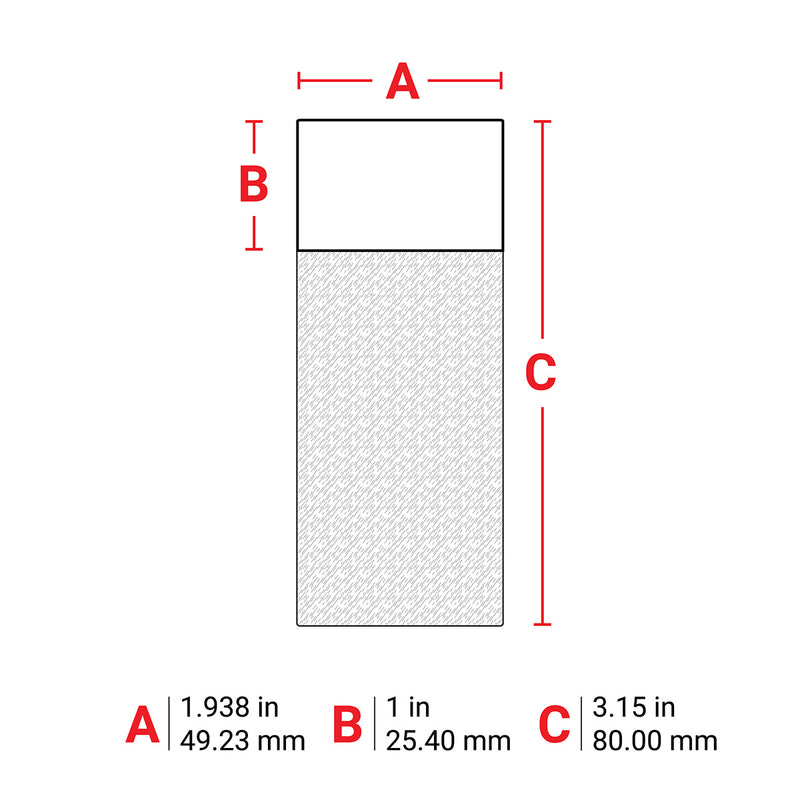 Brady M7-66-427 Self-Laminating Vinyl Wrap Around Labels for M710 and BMP71 174640