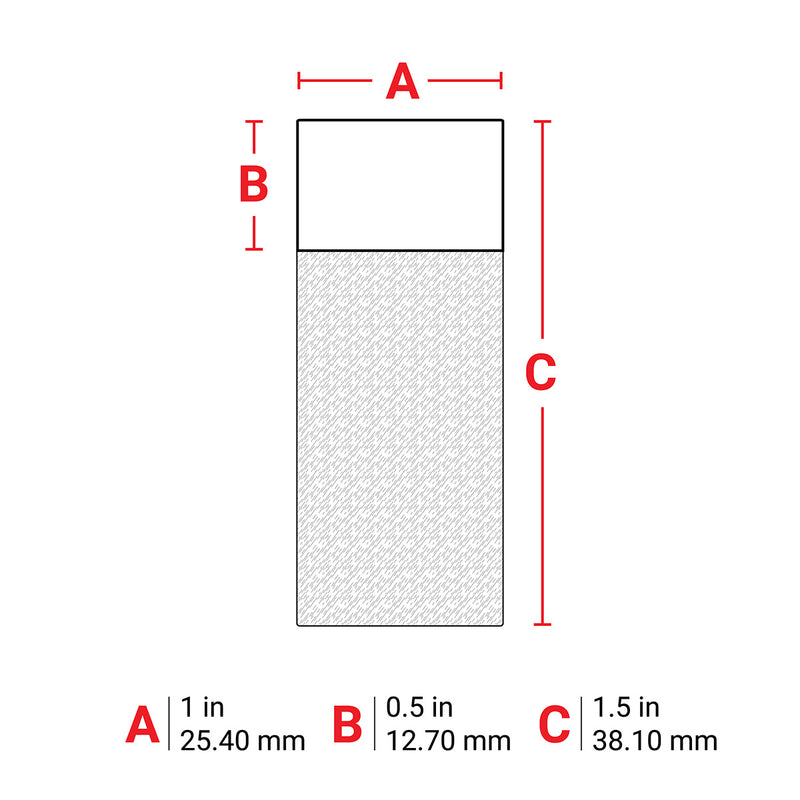 Brady BM-31-427 Self-Laminating Vinyl Wrap Around Labels for M610, M611, BMP61, M710 and BMP71 173452