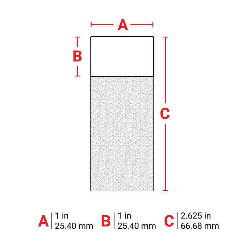 Brady M6-75-427 Self-Laminating Vinyl Wrap Around Labels for M610, M611, BMP61, M710 (with media adapter) and BMP71 (with media adapter) 173900