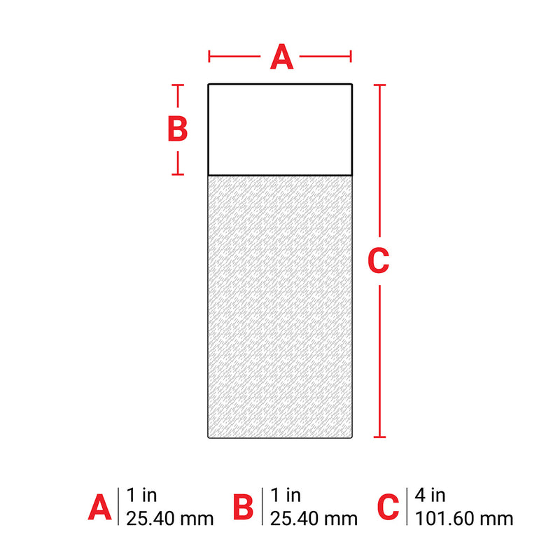 Brady M6-23-427-GY Self-Laminating Vinyl Wrap Around Labels for M610, M611, BMP61, M710 (with media adapter) and BMP71 (with media adapter) 173762