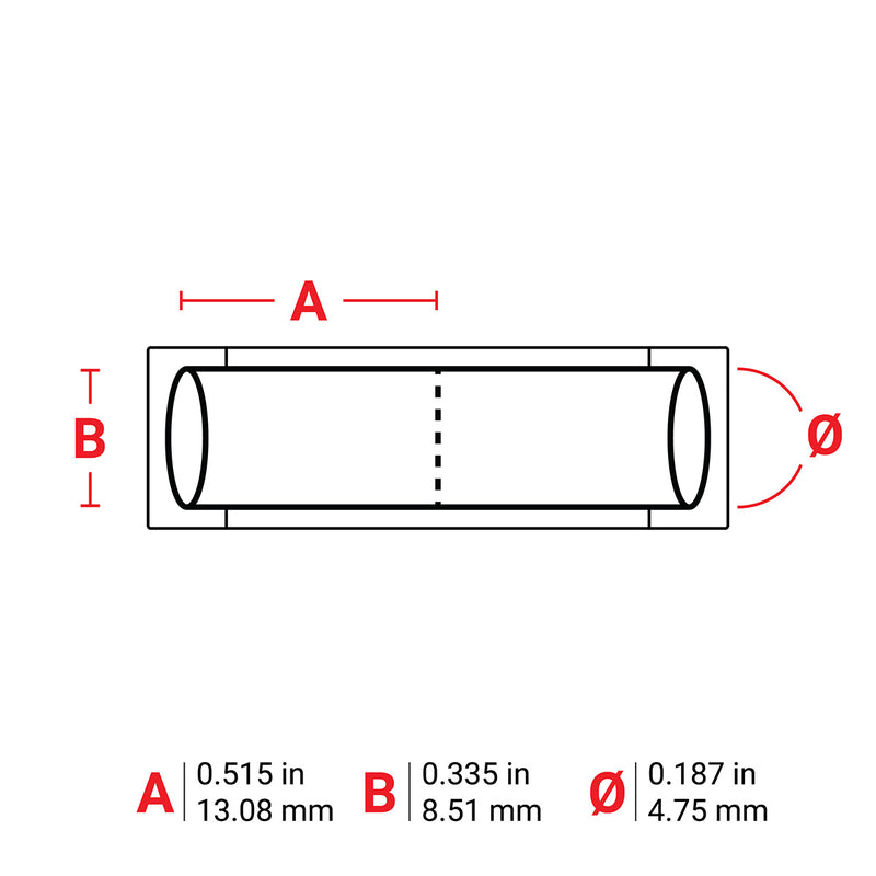 Brady BM-187-1-342-2 PermaSleeve Heat-Shrink Labels for M610, M611, BMP61, M710 and BMP71 174438