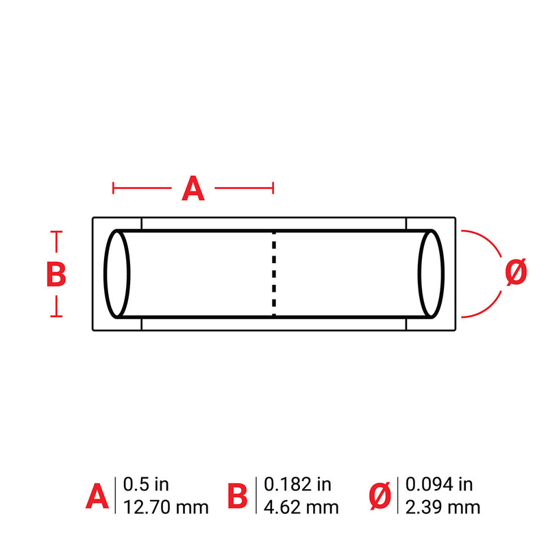 Brady BM-094-1-342-2 PermaSleeve Heat-Shrink Labels for M610, M611, BMP61, M710 and BMP71 174498