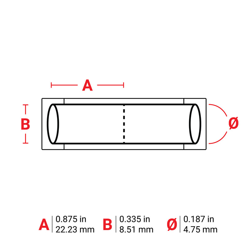 Brady BM-187-175-342-2 PermaSleeve Heat-Shrink Labels for M610, M611, BMP61, M710 and BMP71 174444