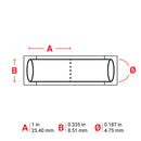 Brady 2LSZH-187-2-WT-2 THT Low Smoke Halogen Free Permasleeve Wire Marking Sleeves 140981