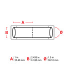 Brady B33-1500-2-342YL-2 Permasleeve Polyolefin Sleeves For Bbp33/I3300 Printers 133809