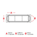 Brady 2HX-500-2-YL-J-3 PermaSleeve Wire Marking Sleeves 117649