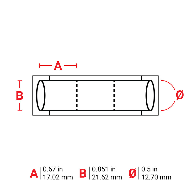 Brady 2HX-500-2-YL-J-3 PermaSleeve Wire Marking Sleeves 117649