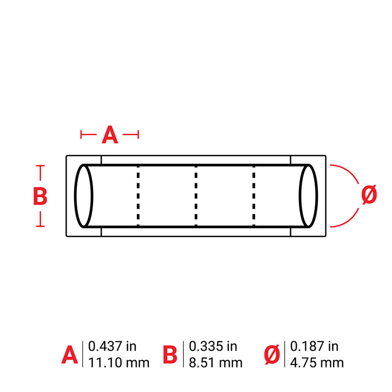 Brady BM-187-175-342-4 PermaSleeve Heat Shrink Wire and Cable Labels for M610, M611, BMP61, M710 and BMP71 174446