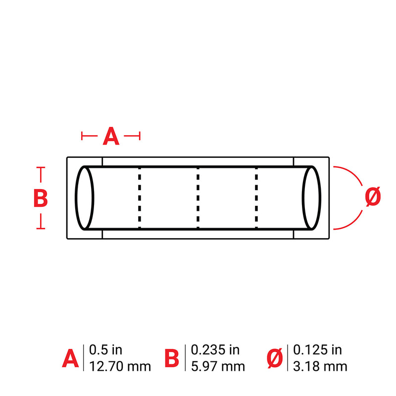 Brady HX-125-2-WT-4 PermaSleeve Wire Marking Sleeves 117064