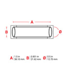 Brady HX-500-150-WT PermaSleeve Wire Marking Sleeves 117087