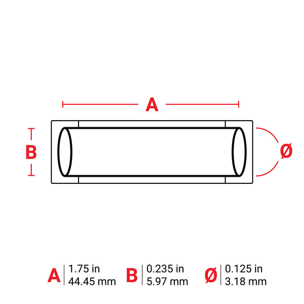 Brady M6-125-175-342-GR PermaSleeve Heat-Shrink Labels for M610, M611, BMP61, M710 (with media adapter) and BMP71 (with media adapter) 173606