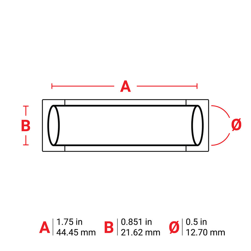 Brady M6-500-175-342-RD PermaSleeve Heat-Shrink Labels for M610, M611, BMP61, M710 (with media adapter) and BMP71 (with media adapter) 173667