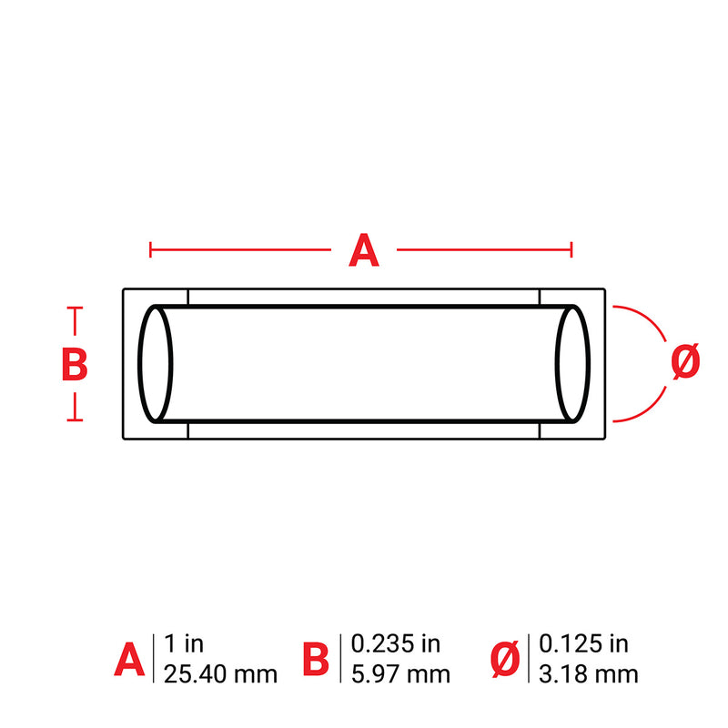 Brady M6-125-1-342-RD PermaSleeve Heat-Shrink Labels for M610, M611, BMP61, M710 (with media adapter) and BMP71 (with media adapter) 173612