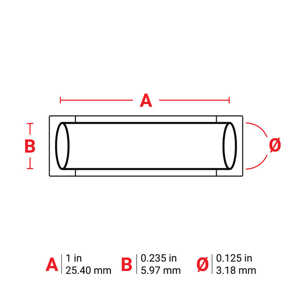 Brady M6-250-1-342-BK PermaSleeve Heat-Shrink Labels for M610, M611, BMP61, M710 (with media adapter) and BMP71 (with media adapter) 173639