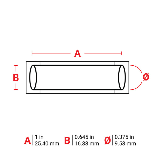 Brady M6-375-1-342-BL PermaSleeve Heat-Shrink Labels for M610, M611, BMP61, M710 (with media adapter) and BMP71 (with media adapter) 173655