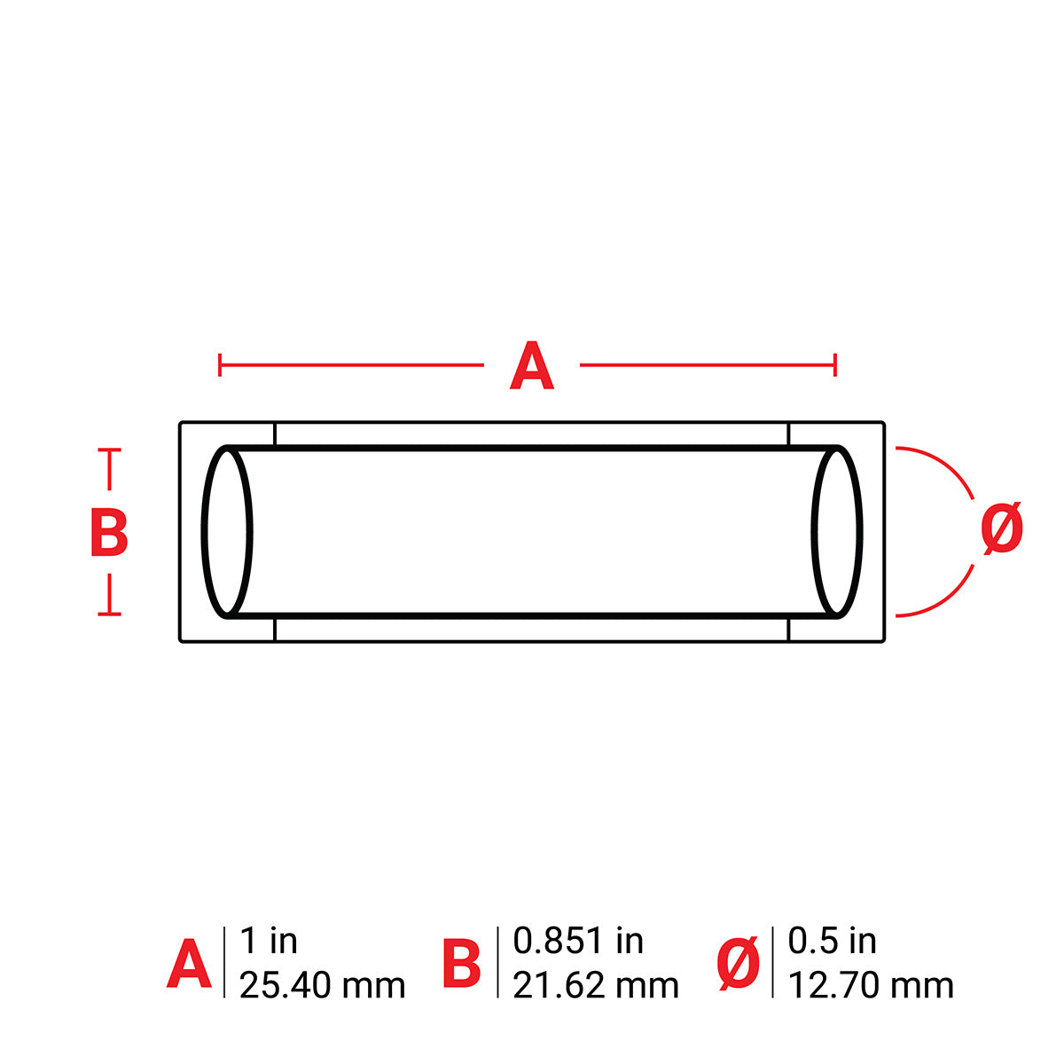 Brady BM-500-1-342 PermaSleeve Heat Shrink Wire and Cable Labels for M610, M611, BMP61, M710 and BMP71 174485