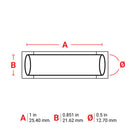 Brady M7-500-1-7641 PermaSleeve Low Smoke Zero Halogen Heat-Shrink Labels for M710 and BMP71 174637