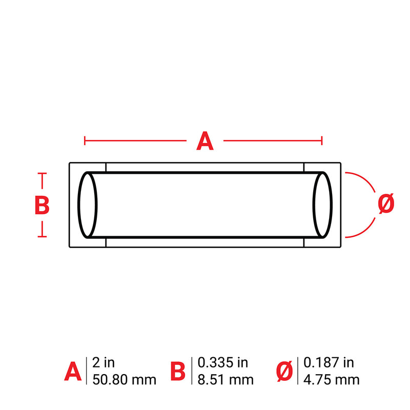 Brady M6-187-2-342-YL-R PermaSleeve Heat-Shrink Labels for M610, M611, BMP61, M710 (with media adapter) and BMP71 (with media adapter) 173633