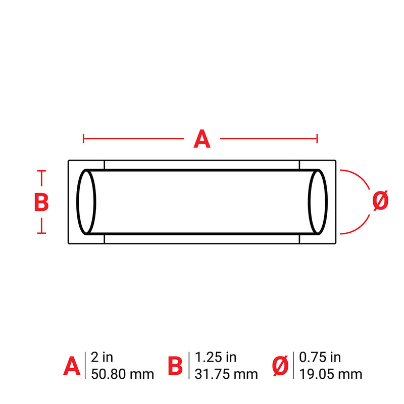 Brady M6-750-2-342-BK-R PermaSleeve Heat-Shrink Labels for M610, M611, BMP61, M710 (with media adapter) and BMP71 (with media adapter) 173680