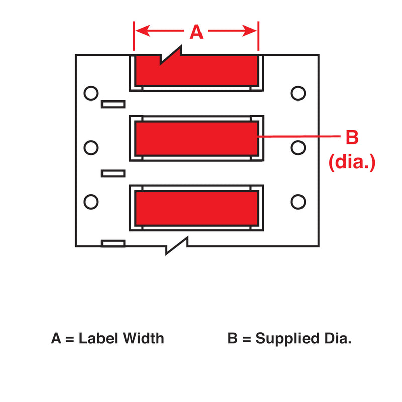 Brady 3PS-375-2-RD PermaSleeve Wire Marking Sleeves 622367