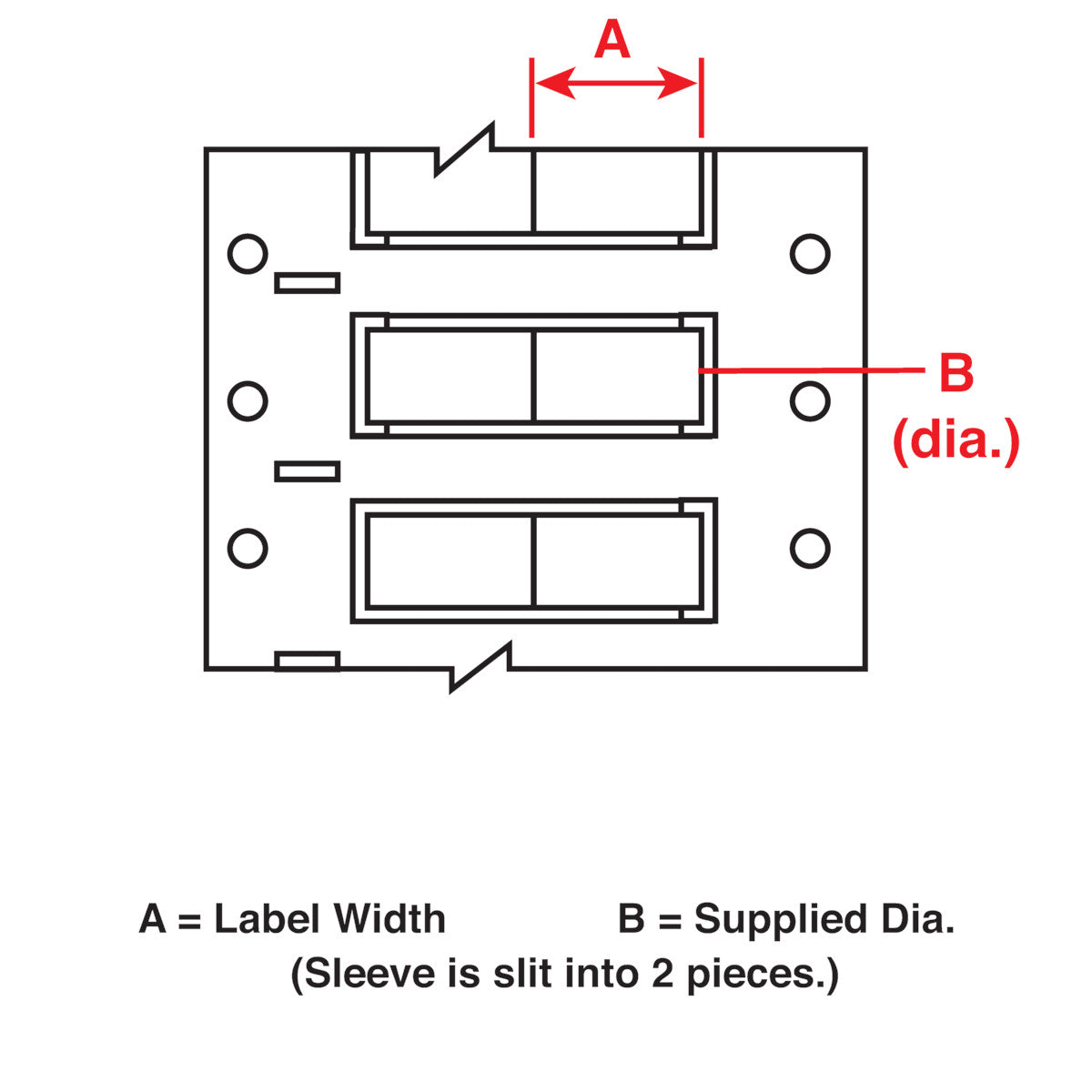 Brady 3PS-125-2-WT-S-2 PermaSleeve Wire Marking Sleeves 622036