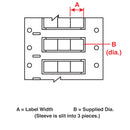 Brady PS-250-150-WT-S-3 PermaSleeve Wire Marking Sleeves 622429