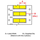 Brady 3PS-094-2-YL-S-2 PermaSleeve Wire Marking Sleeves 622014