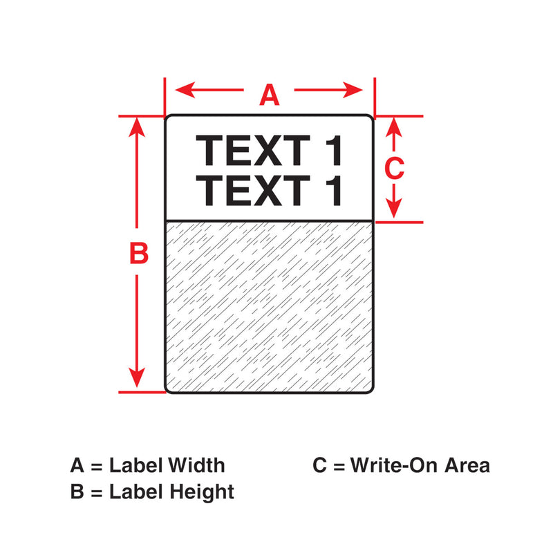 Brady M6-19-642 Self-Laminating Self-Extinguishing Tedlar Wrap Around Label for M610, M611, BMP61, M710 (with media adapter) and BMP71 (with media adapter) 174226