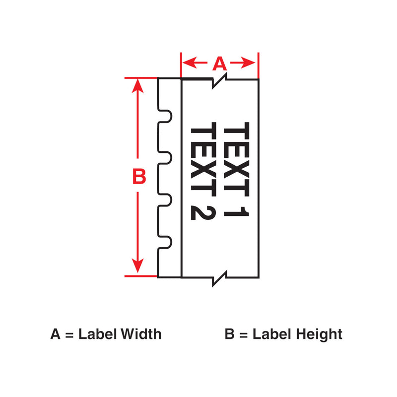 Brady M6-41-437-WT-CM Self-Extinguishing Tedlar Wrap Around Labels for M610, M611, BMP61, M710 (with media adapter) and BMP71 (with media adapter) 174379