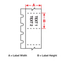 Brady M6-39-430 Harsh Environment Multi-Purpose Clear Polyester Labels for M610, M611, BMP61, M710 (with media adapter) and BMP71 (with media adapter) 173875