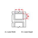 Brady M6-20-424-PSL Paper Labels for M610, M611, BMP61, M710 (with media adapter) and BMP71 (with media adapter) 173965