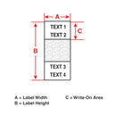 Brady BM-64-427 Self-Laminating Vinyl Wrap Around Labels for M610, M611, BMP61, M710 and BMP71 174492