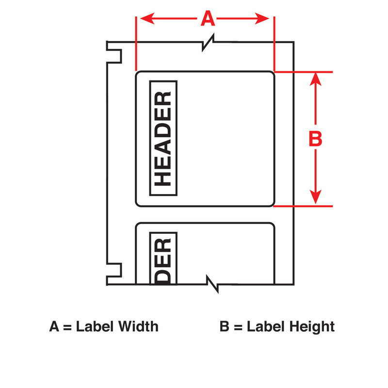 Brady B30-241-595-ANSINO Pre-Printed Pre-Cut Blank Sign Headers For Bbp3X/S3Xxx/I3300 Printers 142189