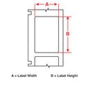Brady A55-1-483 Polyester Thermal Transfer Printable Labels for BradyPrinter A5500 150697