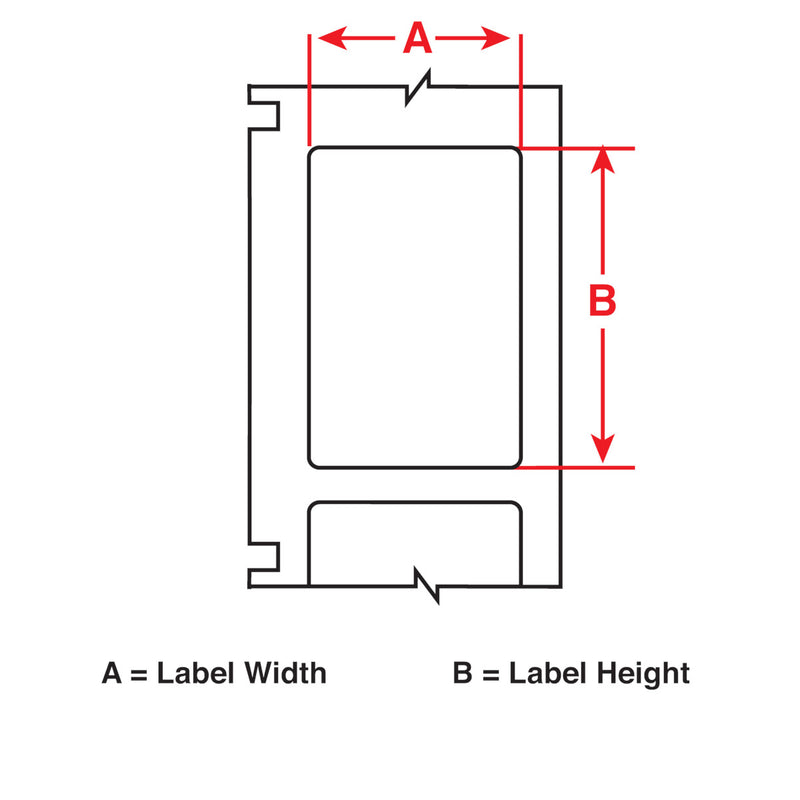 Brady M6-103-498 Repositionable Multi-Purpose Vinyl Cloth Labels for M610, M611 and BMP61 174075
