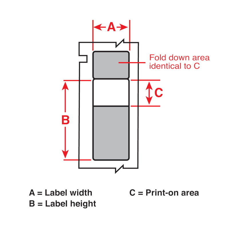 Brady THTRO-299-427 Thermal Transfer Printable Rotating Self-laminating Vinyl Cable Labels 151023