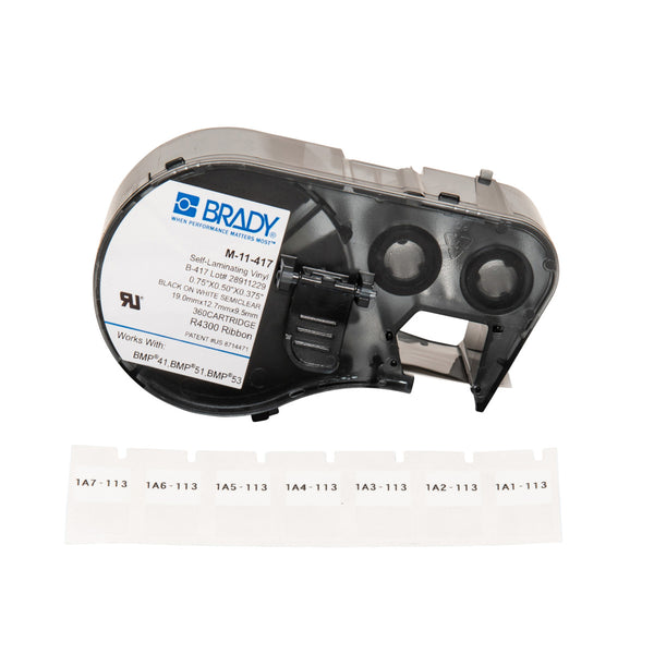 Brady M-11-417 BMP41/BMP51/BMP53 Labelmaker Labels 152885