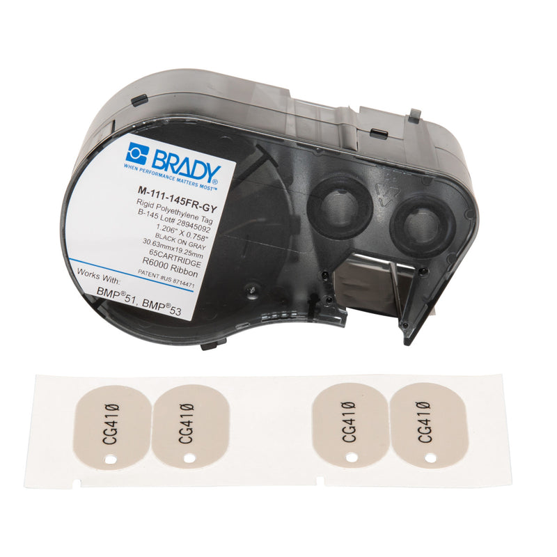 Brady M-111-145FR-GY Bmp51 Label Printer Labels 143221