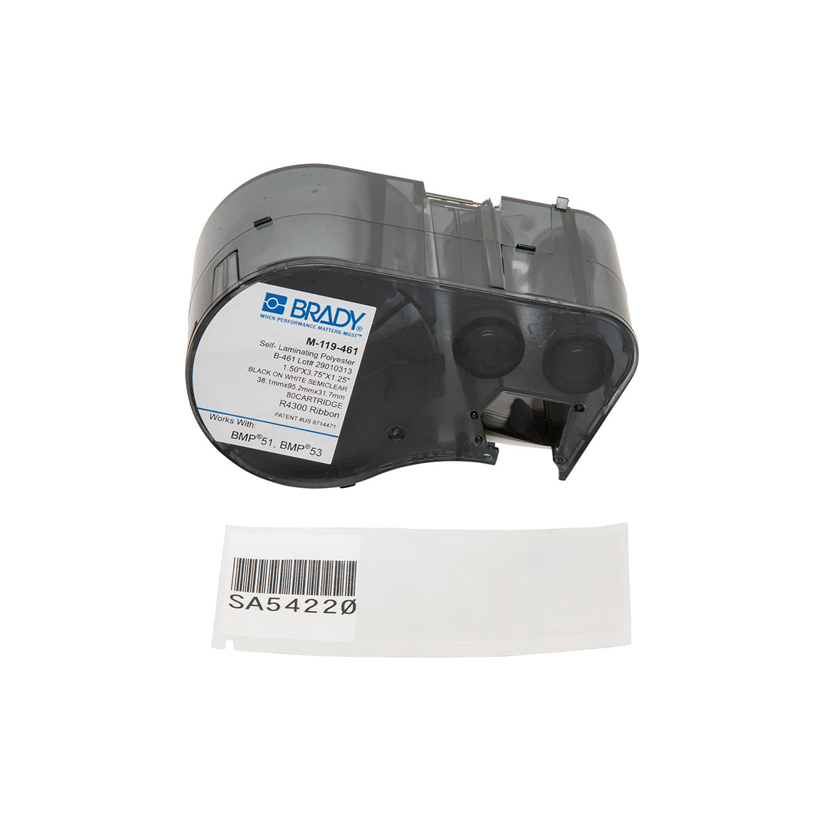 Brady M-119-461 Bmp51/53 Labelmaker Labels 143297