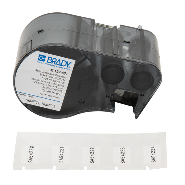 Brady M-122-461 Bmp51/53 Labelmaker Labels 143294