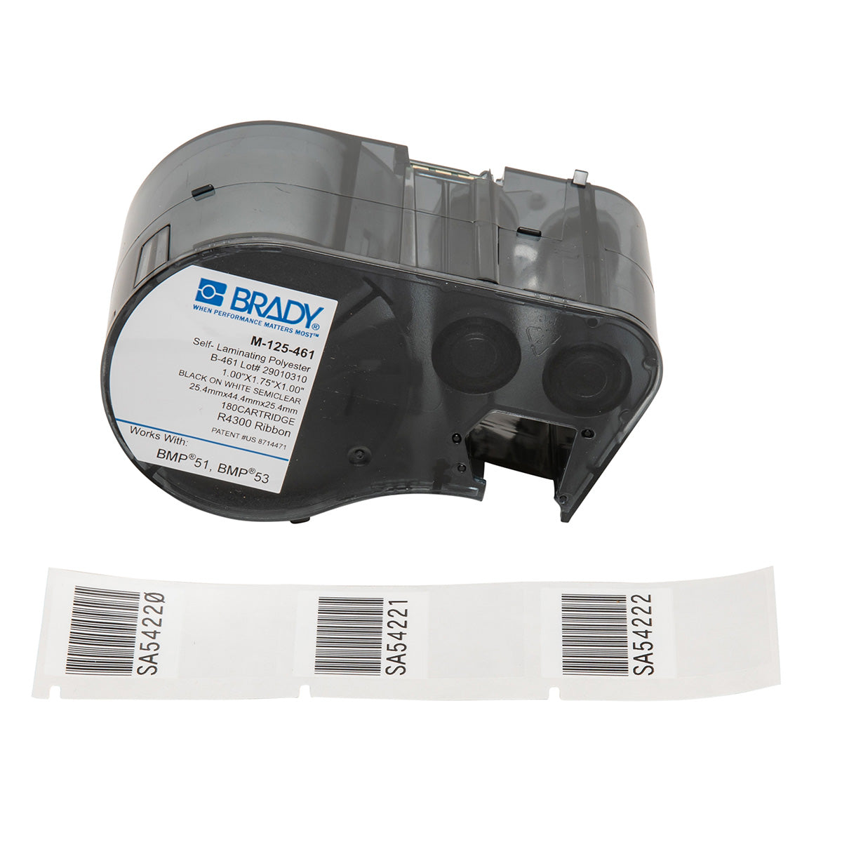 Brady M-125-461 Bmp51/53 Labelmaker Labels 143291