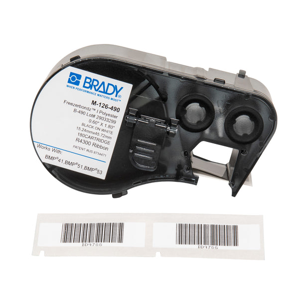 Brady M-126-490 Bmp51/53 Freezerbondz Labelmaker Labels 143310
