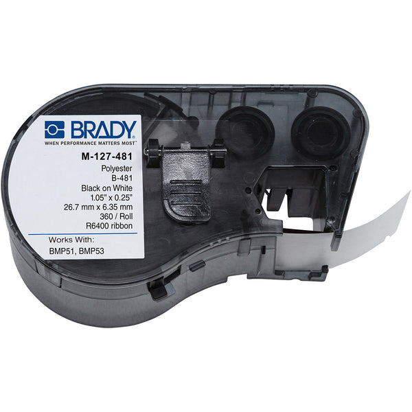 Brady M-127-481 BMP51/53 Labelmaker Tissue Cassette Labels 151976