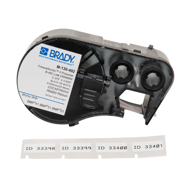 Brady M-130-492 Bmp51/53 Freezerbondz Labelmaker Labels 143316
